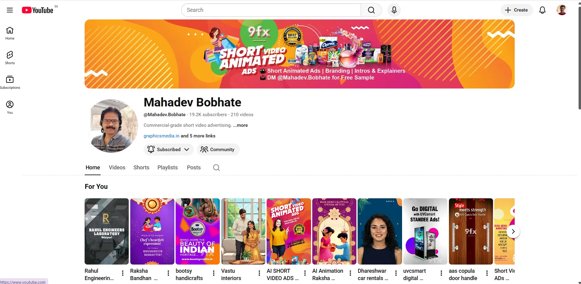 Mahadev Bobhate YouTube Channel Highlights